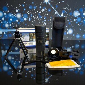 TacRight 10-300X40mm HD Monocular Telescope With Tripod & Phone Clip
